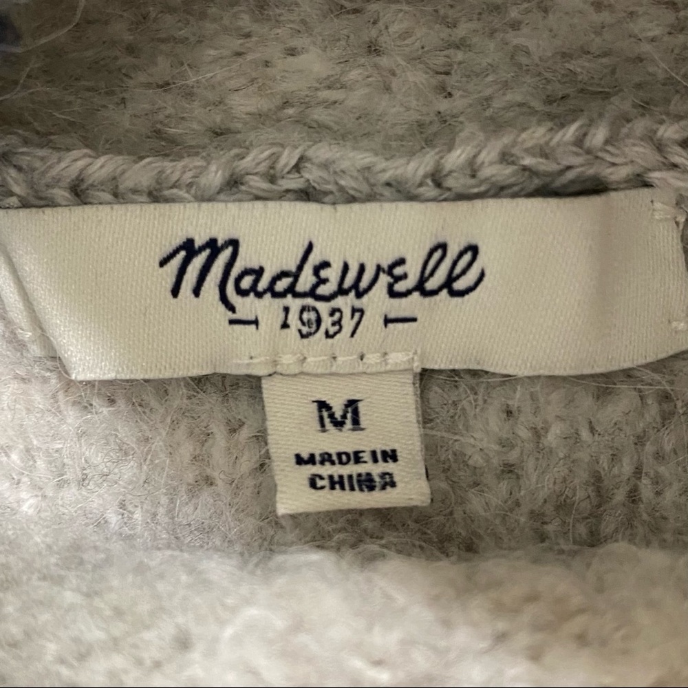 Madewell Gray Roundtrip Turtleneck Sweater Stripe - Picture 6 of 13